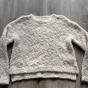 Fuzzy cropped sweater